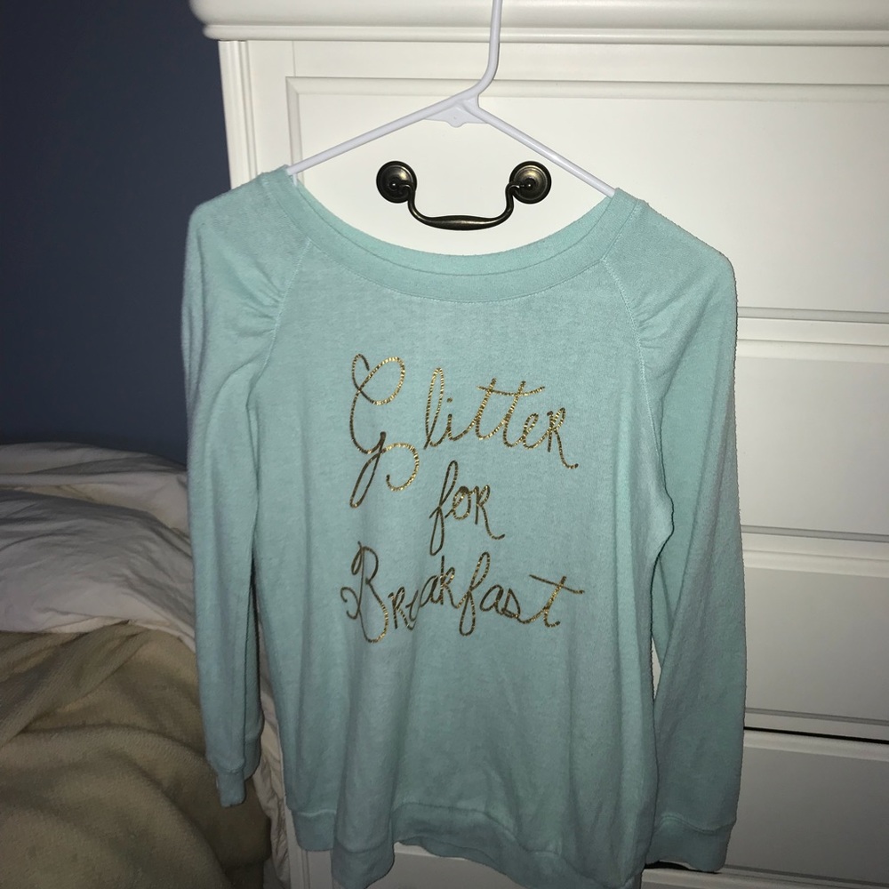 Glitter Saying Long Sleeve